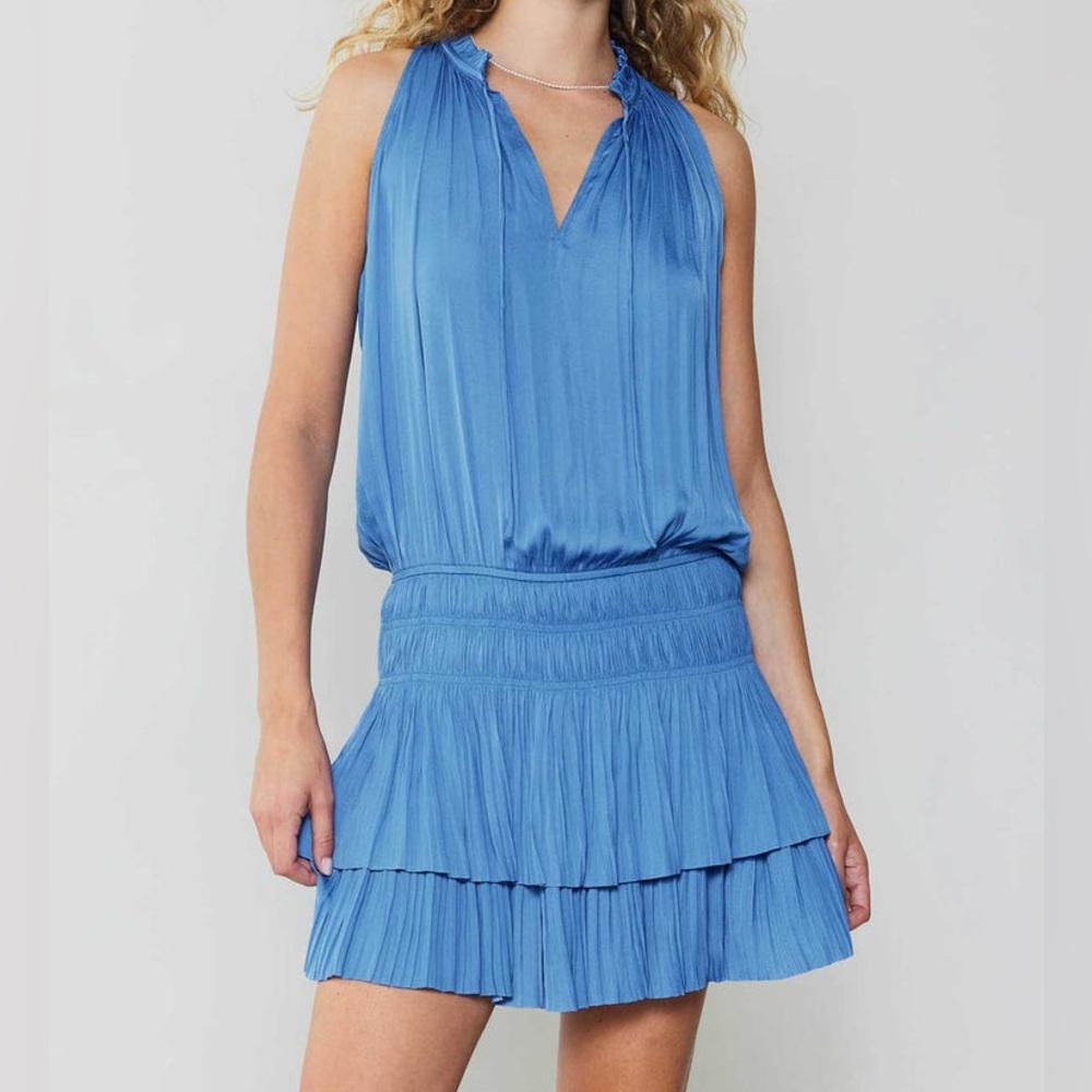 CARA PLEATED MINI DRESS